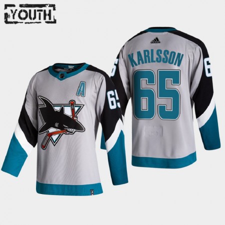 San Jose Sharks Trikot Erik Karlsson 65 2020-21 Reverse Retro Authentic - Kinder